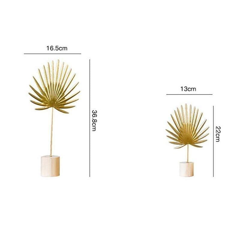 Golden Banana Leaf Ornaments